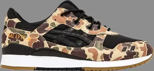 Кроссовки atmos x gel lyte 3 'duck camo' japan release Asics, черный