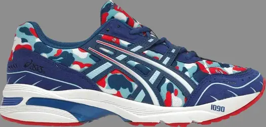 Кроссовки bape x gel 1090 'france camo' Asics, белый