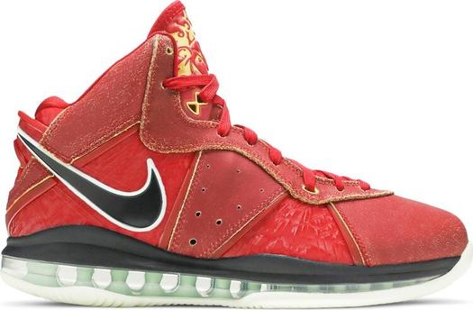 Кроссовки Nike LeBron 8 QS 'Empire Jade', красный