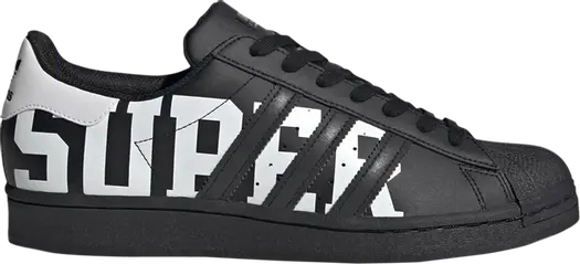 Кроссовки Adidas Superstar 'XXL Print - Core Black', черный