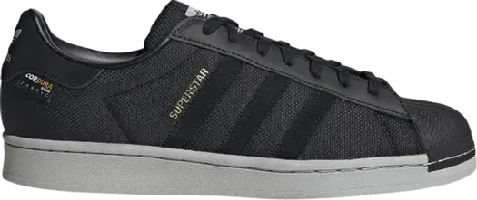 Кроссовки Adidas Superstar 'Black Gold Metallic', черный