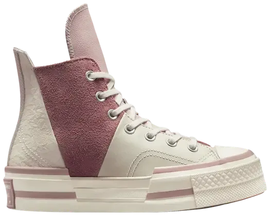 Кроссовки Converse Chuck 70 Plus High Asymmetric - Stone Mauve, розовый