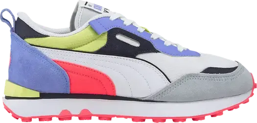 Кроссовки Puma Rider FV Future Vintage - White Elektro Purple, белый