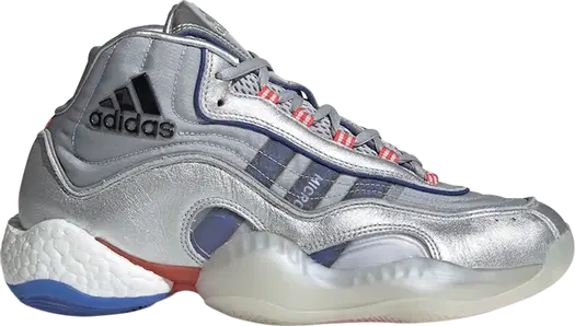 Кроссовки Adidas 98 Crazy BYW 'Silver Metallic', серебряный