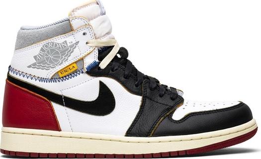 Кроссовки Union LA x Air Jordan 1 Retro High NRG Black Toe, черный