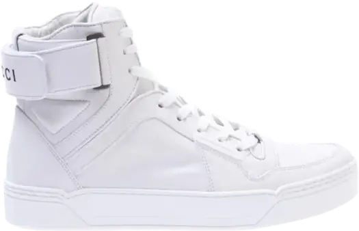 Кроссовки Gucci High Top Great White, белые