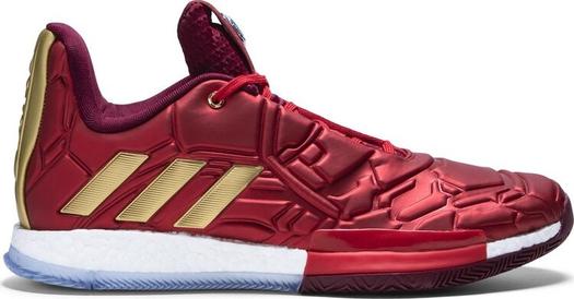 Мужские кроссовки Adidas Marvel x Harden Vol. 3, красный/золотой