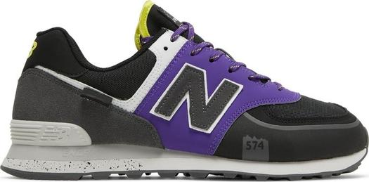 Кроссовки New Balance 574T 'Black Purple', фиолетовый