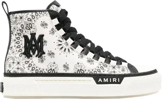 Кроссовки Amiri Court High Bandana - White, белый