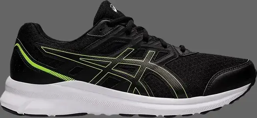 Кроссовки jolt 3 'black hazard green' Asics, черный