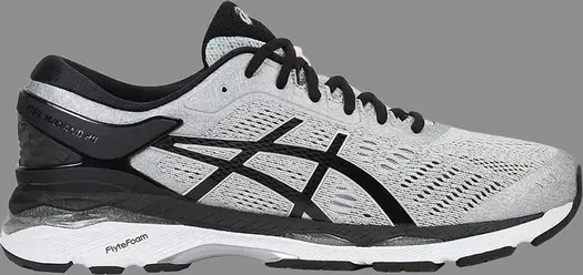 Кроссовки gel kayano 24 'silver black' Asics, серебряный