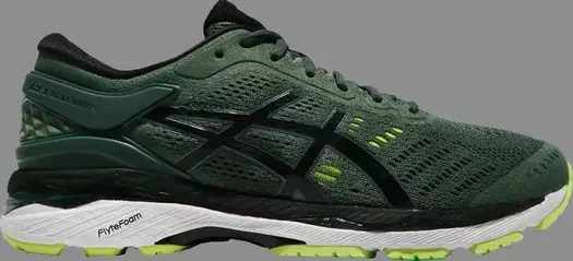 Лимитированные кроссовки gel kayano 24 'dark forest' Asics, зеленый