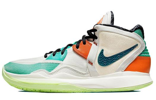 Кроссовки Nike Kyrie 8 Infinity, белый/зеленый/оранжевый