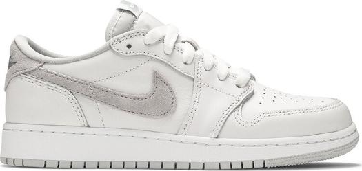 Кроссовки Air Jordan 1 Retro Low OG GS Neutral Grey 2021, белый