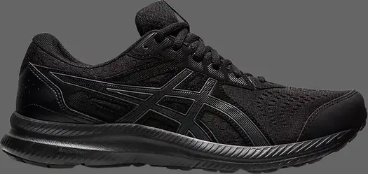 Кроссовки gel contend 8 4e wide 'black carrier grey' Asics, черный