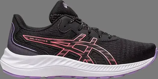 Кроссовки gel excite 9 gs 'black papaya' Asics, черный