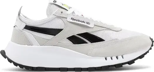 Кроссовки classic leather legacy 'white black' Reebok, пломбир