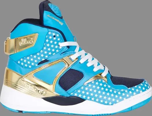Лимитированные кроссовки major x the pump certified '25th anniversary' Reebok, синий