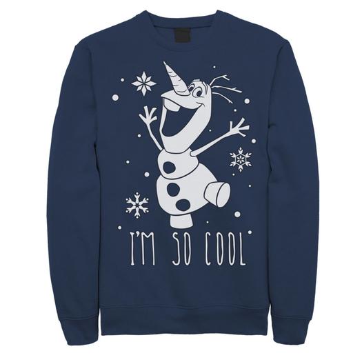 Мужской свитшот Frozen Olaf I'm So Cool Dancing Disney, синий