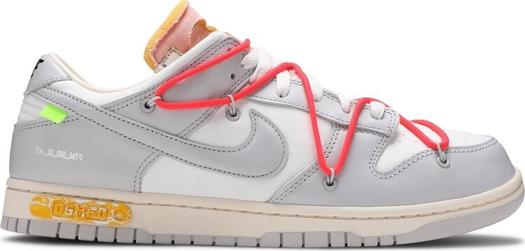Кроссовки Nike Off-White x Dunk Low 'Lot 06 of 50', белый