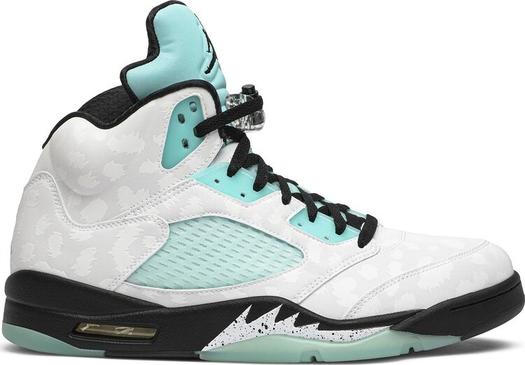 Кроссовки Air Jordan 5 Retro Island Green, зеленый