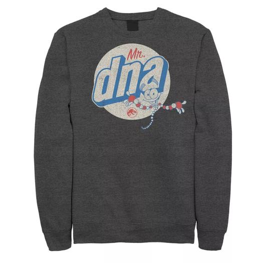 Мужской свитшот с логотипом Jurassic World Vintage Mr. DNA Licensed Character