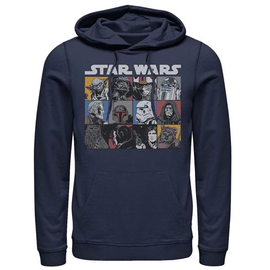 Мужской пуловер с капюшоном и рисунком в стиле комиксов Star Wars