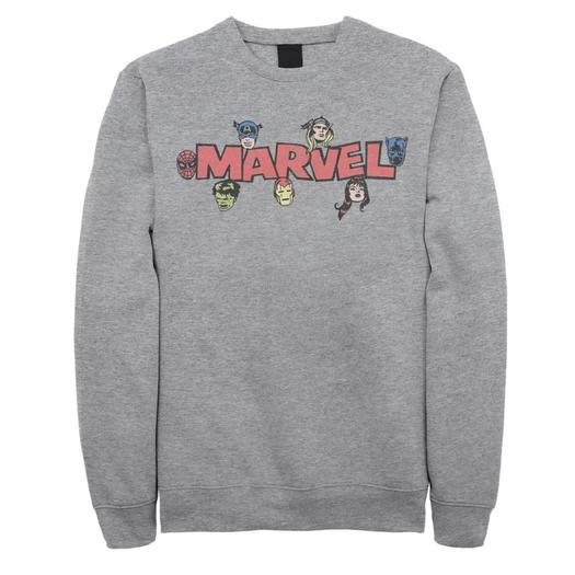 Мужской свитшот с логотипом в стиле ретро Marvel Avengers Licensed Character