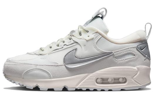 Кроссовки Nike Air Max 90 Futura, белый/серебристый
