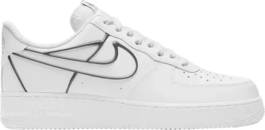 Кроссовки Nike Air Force 1 Low 'White Metallic Pewter', белый