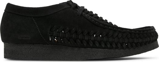 Кроссовки Clarks Supreme x Woven Wallabee Black, черные