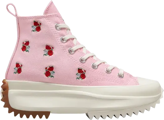 Кроссовки Converse Run Star Hike Platform High Embroidered Floral - Sunrise Pink, розовый