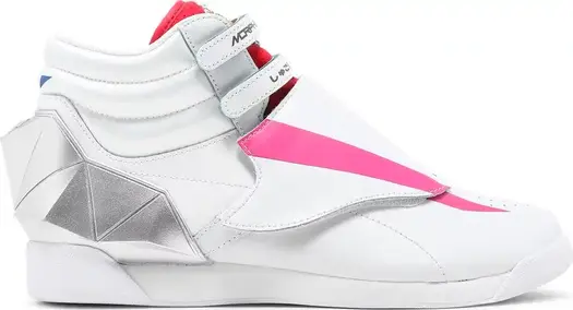 Кроссовки power rangers x wmns freestyle high 'pterodactyl zord' Reebok, белый