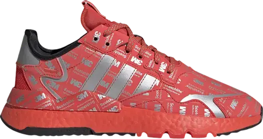 Кроссовки Adidas 3M x Nite Jogger '3M Logo Print - Hi Res Red', красный