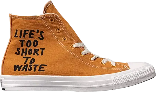 Кроссовки Converse Chuck Taylor All Star Hi Renew Lifes Too Short To Waste, коричневый
