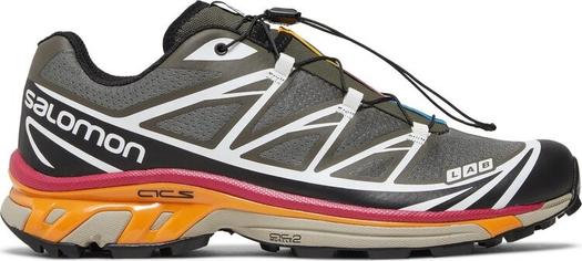 Кроссовки Salomon XT-6 Recut Beluga Russet Orange, зеленый