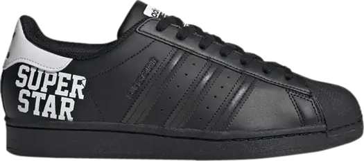 Кроссовки Adidas Superstar 'Varsity Pack - Core Black', черный