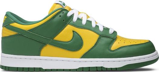 Кроссовки Nike Dunk Low SP 'Brazil' 2020, зеленый