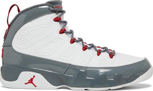 Кроссовки Air Jordan 9 Retro Fire Red, серый