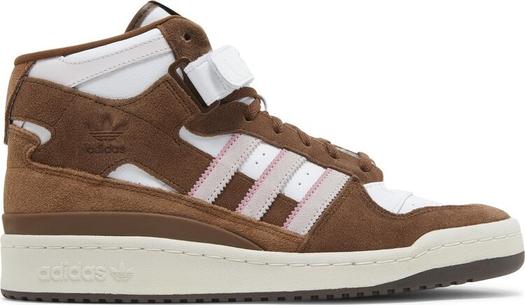 Кроссовки Adidas Forum Mid высокие, белый/коричневый