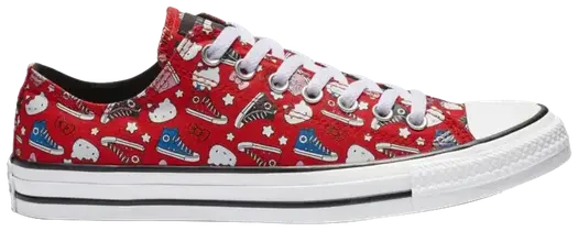 Кроссовки Converse Hello Kitty x Chuck Taylor All Star Low Red, красный