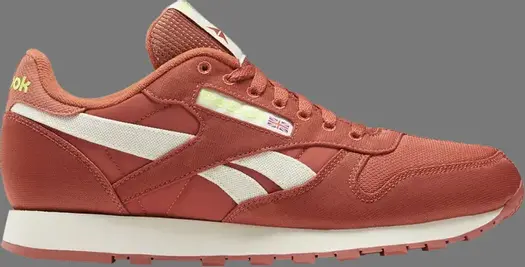 Кроссовки classic leather 'baked earth' Reebok, апельсин