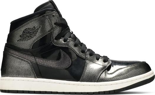 Кроссовки Air Jordan 1 Retro High Black Patent, черный