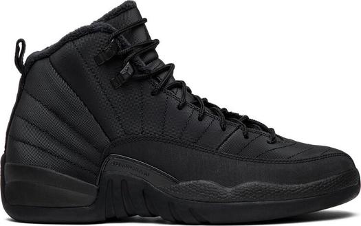 Кроссовки Air Jordan 12 Retro Winterized GS Triple Black, черный