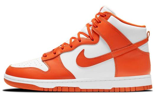Кроссовки Nike Dunk High, белый/оранжевый