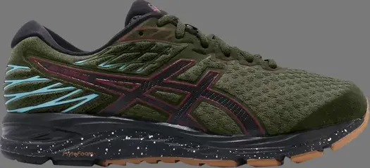 Кроссовки gel cumulus 21 winterized 'olive canvas' Asics, зеленый