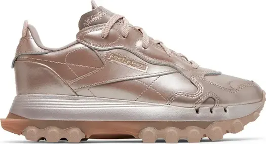 Кроссовки cardi b x wmns classic leather 'rose gold champagne' Reebok, золото