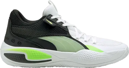 Кроссовки Puma Court Rider I White Green Glare, белый