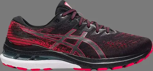 Кроссовки gel kayano 28 'black electric red' Asics, черный