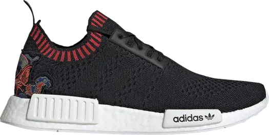 Кроссовки Adidas NMD_R1 Primeknit 'Dragon Patch', черный